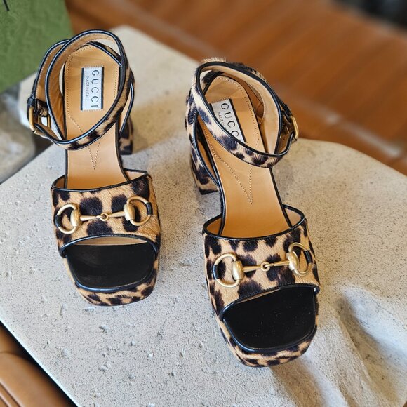 GUCCI  Women's Horsebit sandal size 37+ - Picture 8 of 16